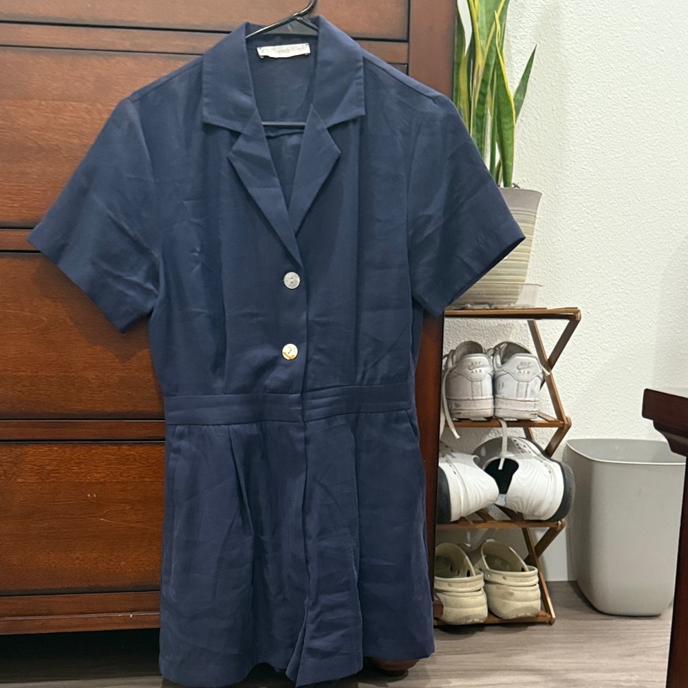 Mango Navy Mini Dress